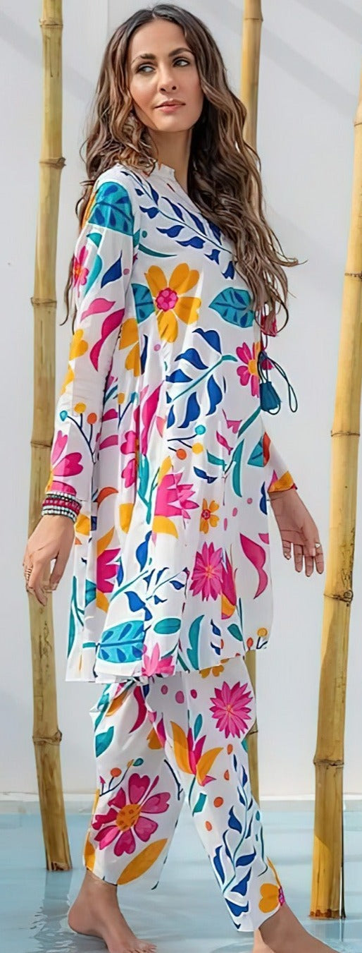 3PC Digital Printed Lawn Unstitched Suit BB001