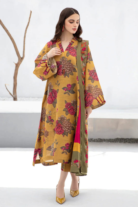 3PC Digital Printed Lawn Unstitched Suit BB023